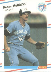 1988 Fleer Baseball Cards      120     Rance Mulliniks